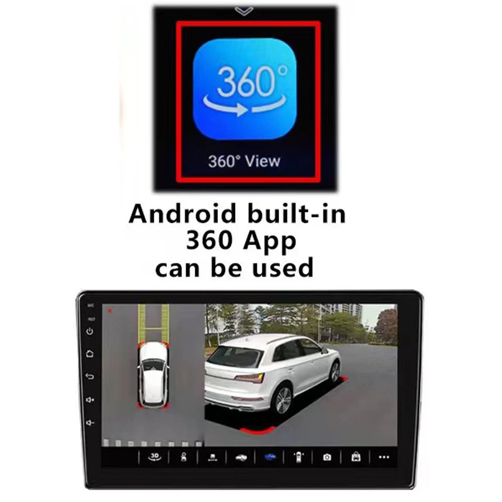 Cámara de sistema panorámica 360° para pantalla multimedia Android, sistema multimedia Android con función 360APP.
